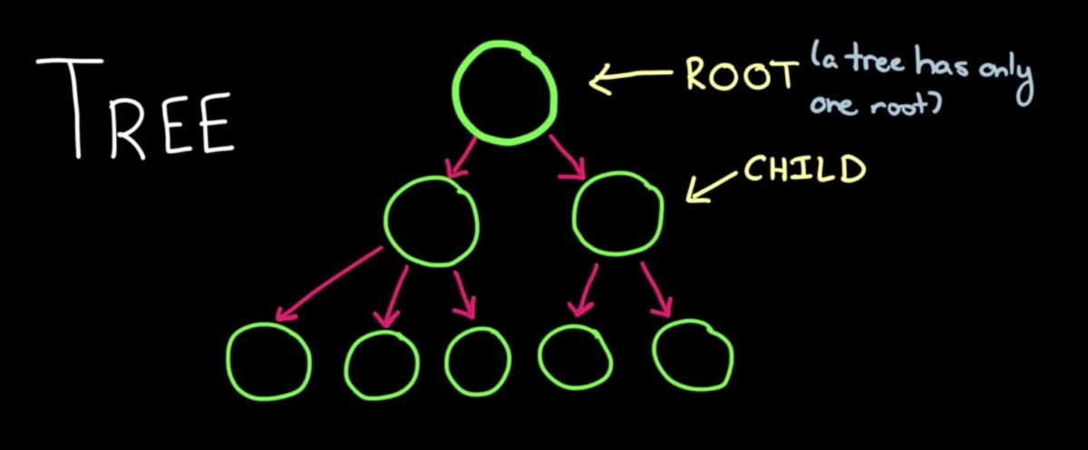 Drawing of a tree data structure