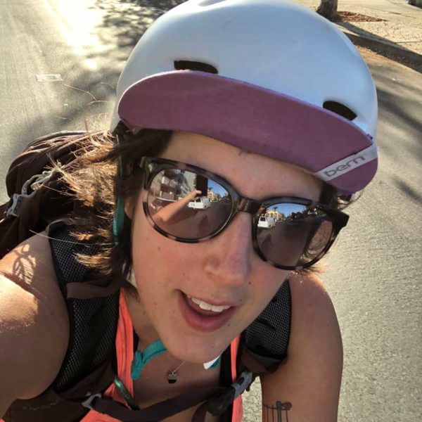 A selfie while riding my bike!